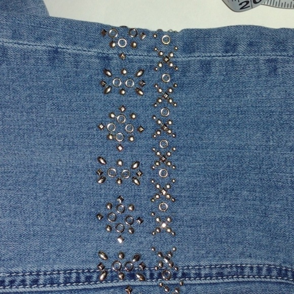 Miss me boyfriend ankle size 28 with designs on the ankles bedazzled shiny - Picture 8 of 12